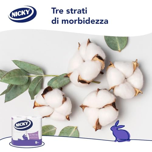 Nicky Supreme - 28 Rotoli di Carta Igienica, 200 Soffici Fogli a 3 Veli, Strappo dalla Dimensione più Ampia, Effetto Soffice al Tatto, Carta 100% Certificata FSC - Dettaglio recensione 4