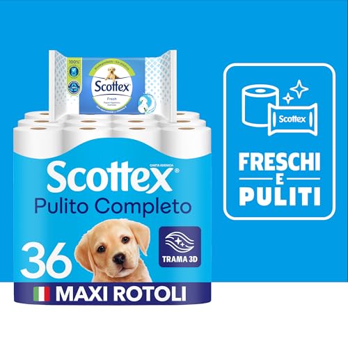 Scottex Carta Igienica, Formato Salvaspazio, Cotone, Confezione 100% Riciclabile, Fatto in Italia, 64 Rotoli - Dettaglio recensione 4